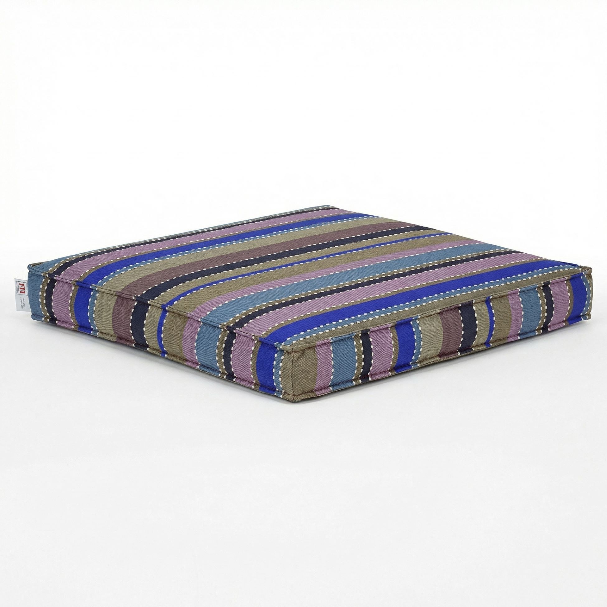 Sitzkissen mit Doppelsaum, verschiedene Maße, Sunbrella multi-blau