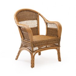 Auflagen für Mesch Rattanmöbel - Serie Jambi / Medan Floral braun – Bild 3